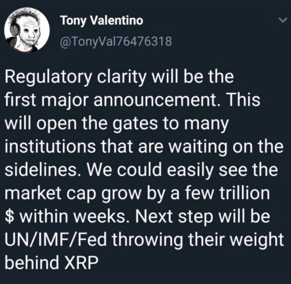 WelshieOutdoors's tweet photo. All it takes is one announcment 🎤

Flip the switch 🚀

Many will be left behind in the blink of an eye 👋

#xrp https://t.co/rCU8cP7zG2