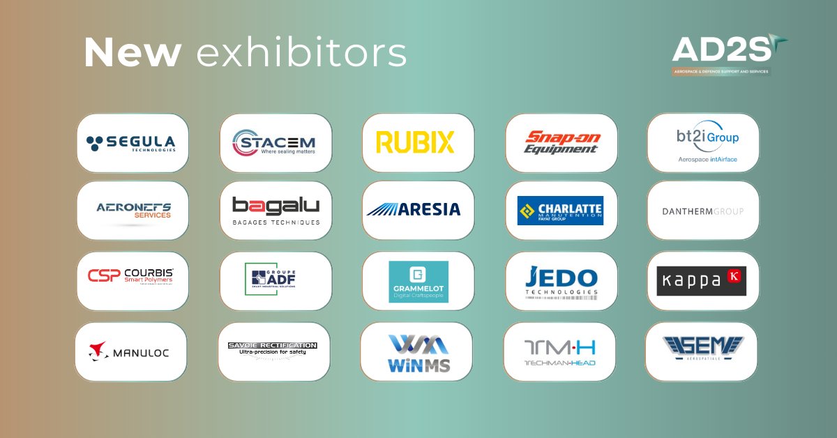 AD2S_2024's tweet photo. New exhibitors have confirmed their participation at #AD2S2024! 
📋 Download participants line-up here: https://t.co/QG7pX9p7x2
➡Register: https://t.co/zdNsbZVGyF

#defence #innovation #technology #sovereignty https://t.co/XfwQOA06eZ