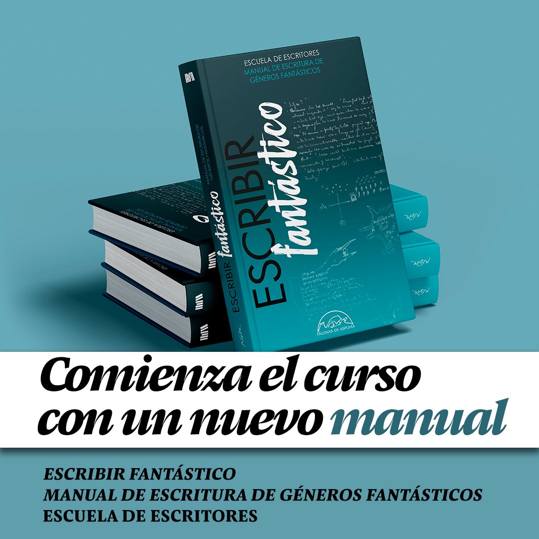 ¡NOVEDAD!
Comienza un nuevo curso con un nuevo manual: ESCRIBIR FANTÁSTICO, coeditado con <a href="/deescritores/">EscuelaDeEscritores</a> , el manual de referencia para los futuros autores de géneros fantásticos.
Tenéis aquí mismo toda la información 👀⬇️⬇️
🌐 lc.cx/2mlUe_
🛒 lc.cx/n0Shsj