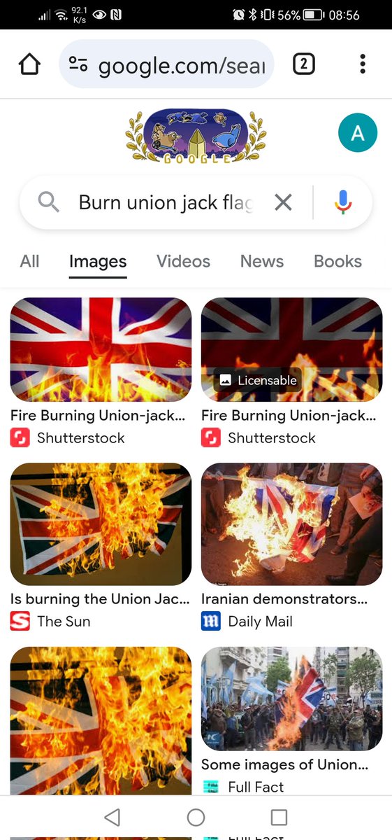 AnneBonnysKat's tweet image. Well that was interesting.
@google burning Palestine & Trans flag hurty 😭
Israeli and union jack, meh burn them to the ground 🔥🔥🔥
#antisemitism
#AlgorithmBias