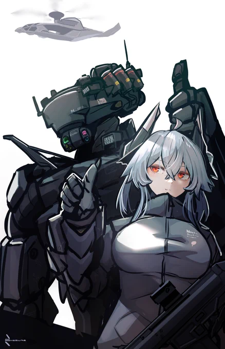 M003とM004#メカ娘 #オリジナル 
