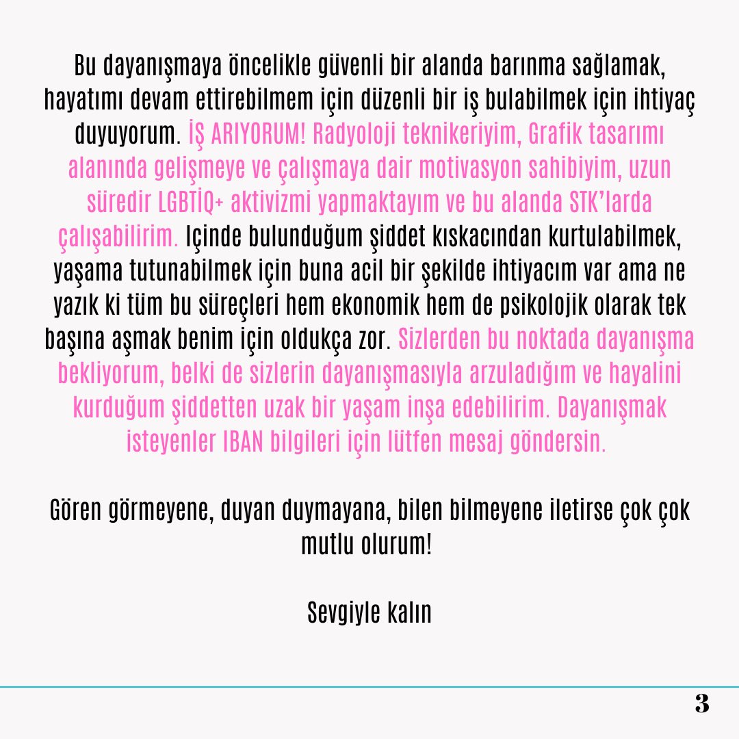 kuirbaykus's tweet photo. Geçtiğimiz günlerde Bakırköy’de bıçaklı nefret saldırısına maruz kalan trans kadın arkadaşımız Yaşam ile dayanışıyoruz. 

Az çok demeden dayanışalım lubunya. Dayanışma Yaşatır! İban bilgileri için DM at lütfen. https://t.co/mg3wSlUfKB