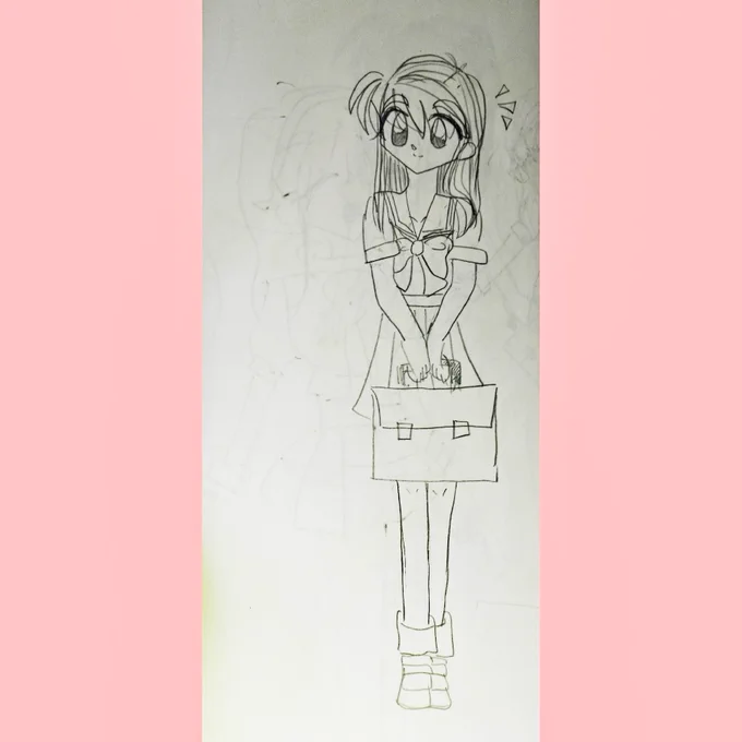 【絵】ときメモリメイク版発売決定したので過去絵まとめ(4枚目は小学生の時に描いた詩織ちゃん) 