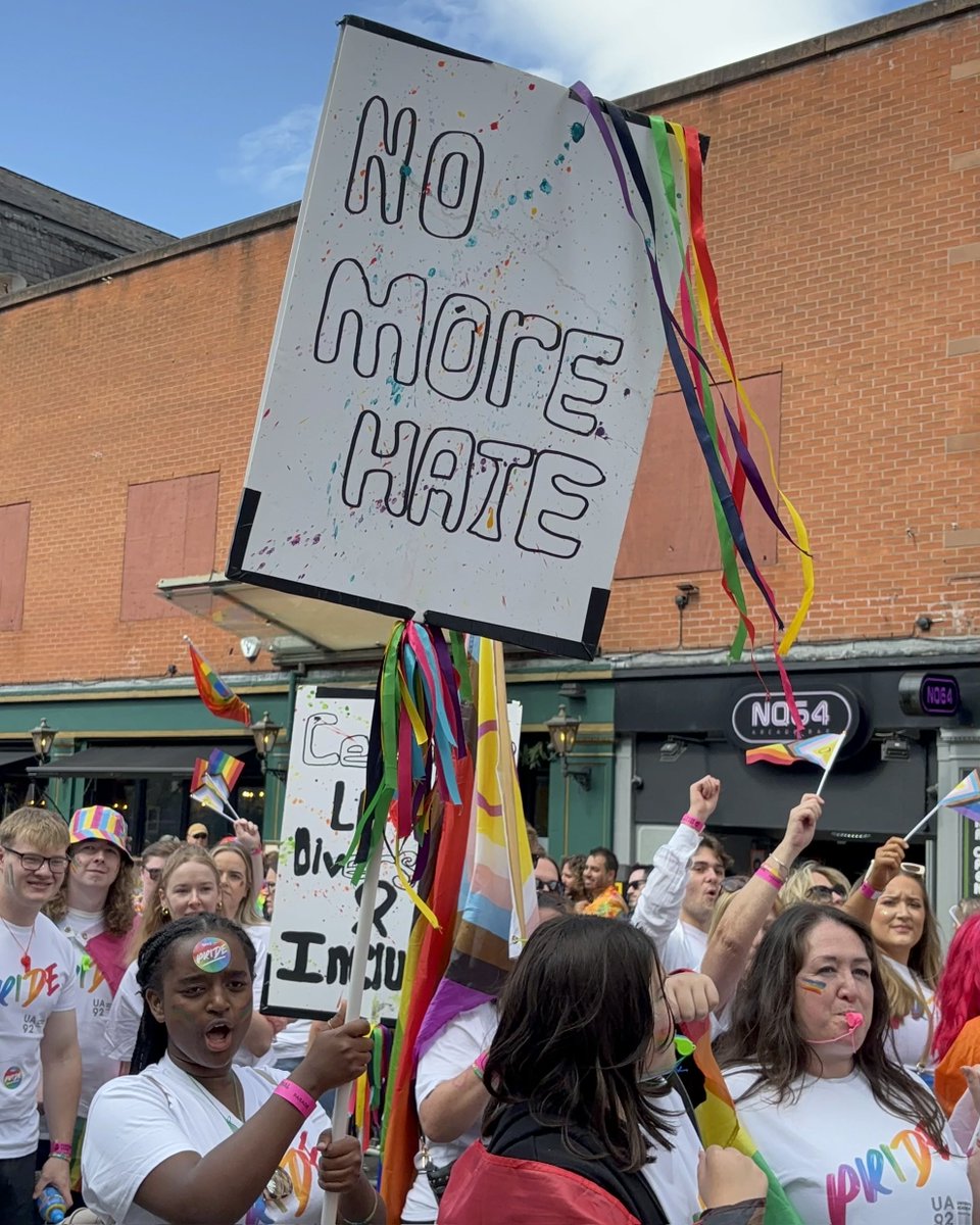 UA92MCR's tweet photo. We had SO much fun marching at Manchester Pride at the weekend 🏳️‍🌈❤️

#manchesterpride https://t.co/q5XDwbp17O