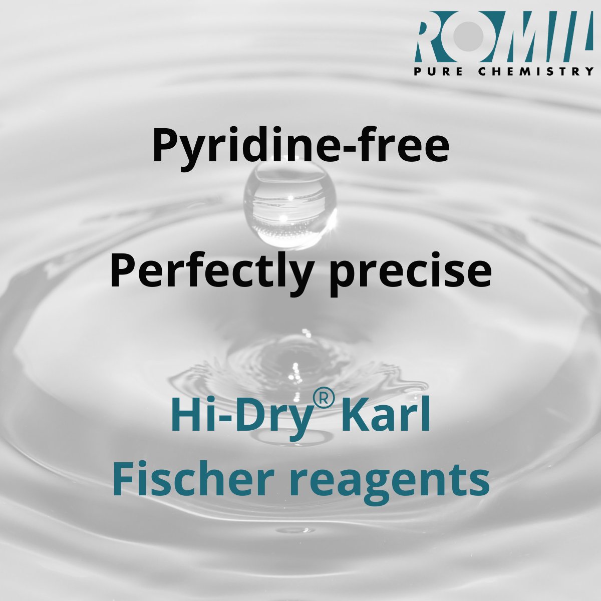 ROMIL_Ltd's tweet image. Make water determination effortless with ROMIL's Hi-Dry® KF reagents, now pyridine free for safety and precision.
Trust our certified reference materials for accurate calibration. ow.ly/Hbuw50SOenf
#LabAnalysis #HiDryKF
