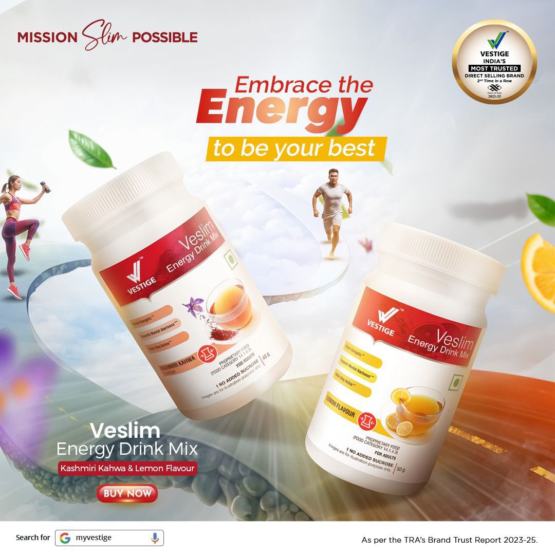 vestigemkt's tweet image. Energize your life like never before and achieve healthy body with Vestige Veslim Energy Drink Mix.

Available in Kashmiri Kahwa &amp;amp; Lemon flavour.

Buy now!

#FitnessJourney #HealthyWeight #wellnessgoals #missionslimpossible #stayfit #weightmanagement #HealthyLiving #joinus