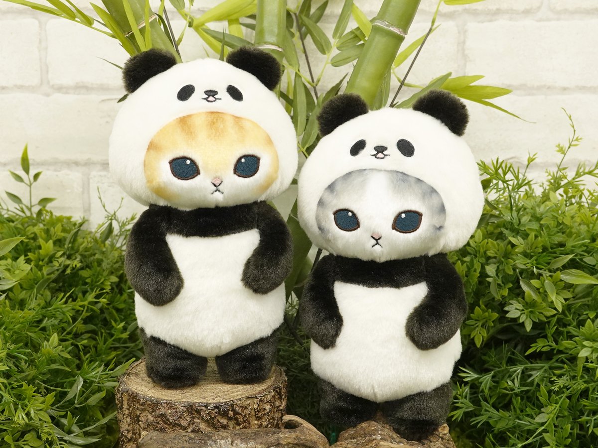 新グッズ お知らせ】 「ぽてたまぬいぐるみ #mofusand」 （パンダ