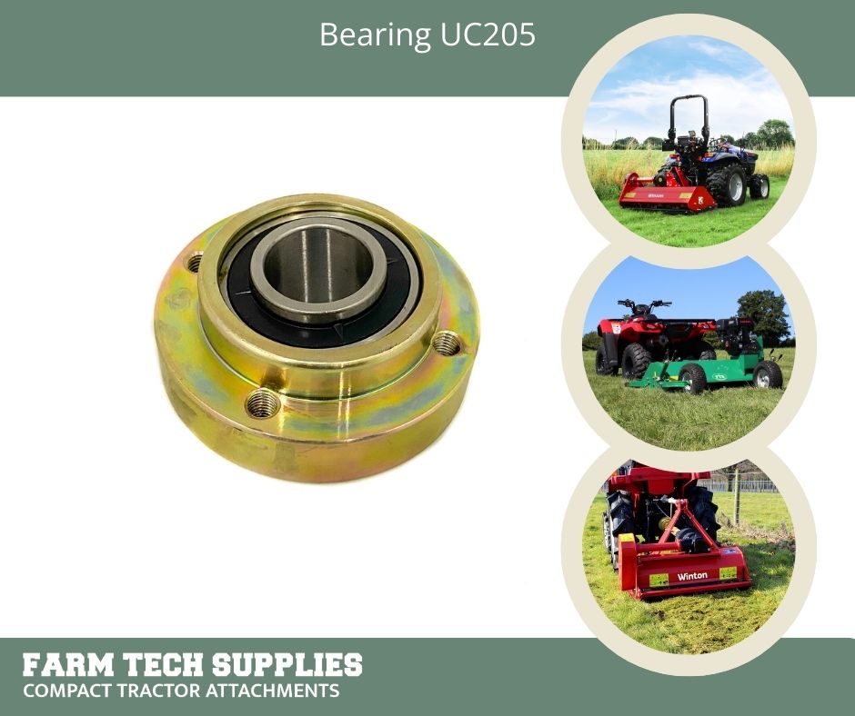The UC205 bearing is a part of several mowers in stock at FTS. If you need a new one, have a look here: farmtechsupplies.com/product/bearin…
