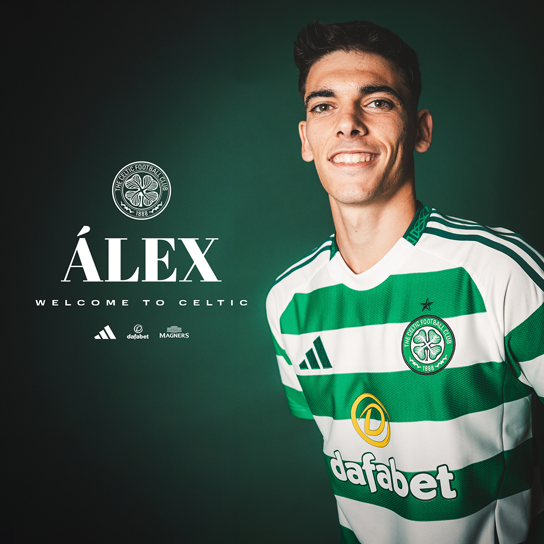 CelticFC's tweet photo. 🆕 ¡Valle es verde y blanco! 🟢⚪

We are delighted to confirm the signing of Spanish full-back, Álex Valle, on a season-long loan from Barcelona ✍

Welcome to #CelticFC, Álex! 🍀