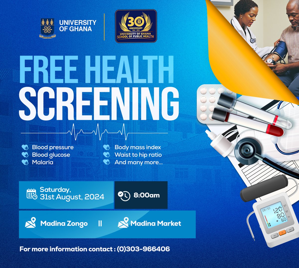 ug_sph's tweet photo. SPH is inviting all Alumni to its maiden health walk and health screening . #sph@30 https://t.co/wcPhynJKMe