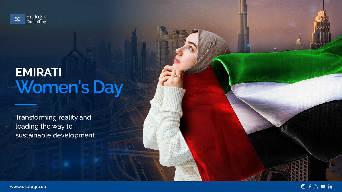 tweetexa's tweet photo. Celebrating the strength, resilience, and achievements of Emirati women who continue to shape the future with grace and determination.

Happy Emirati Women’s Day! 🇦🇪

#ExalogicConsulting #EmiratiWomensDay #Empowerment #InspiringLeaders #topicalpost #itconsulting https://t.co/rpRZqL8z8D