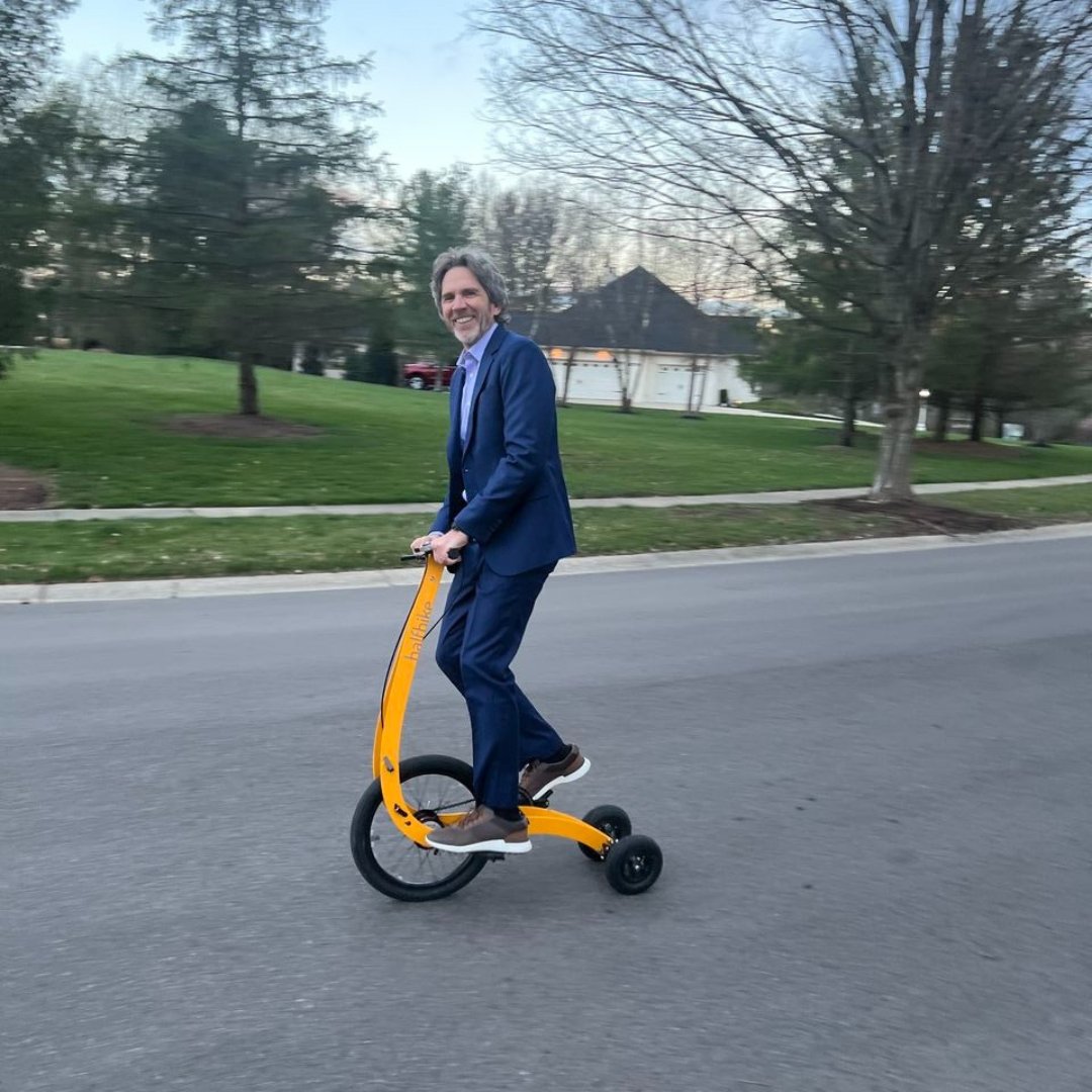 "With Halfbike, I'm getting a bike workout for a fraction of the time. Plus, it works my core, balance, and arms. I love it."

📸Gerry H.