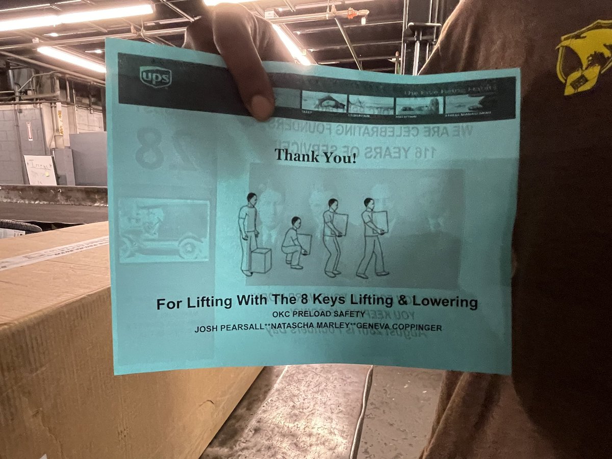 UPS OKC Preload tweet media