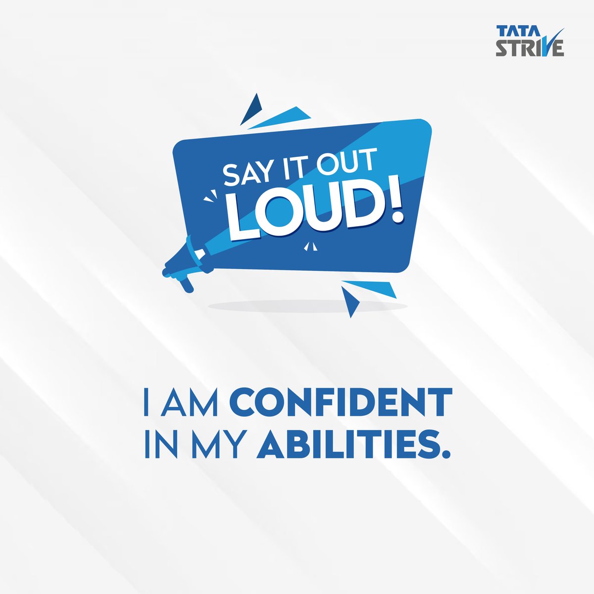 TataSTRIVE's tweet photo. Be confident, trust yourself and the rest will fall in place.
#TataStrive #TataGroup #TataInitiative #ItAllStartsWithASkill https://t.co/8h0hz4PiKI