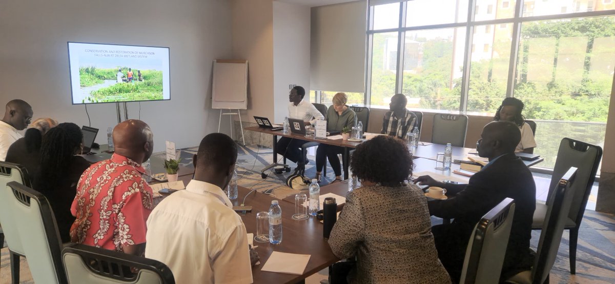 🌍 HappeningNow: The Wetlands Taskforce Meeting at <a href="/FPkampala/">Four Points by Sheraton Kampala</a>, organized by <a href="/TotalEnergiesUG/">TotalEnergies Uganda</a>. The ED, NU is presenting the proposed restoration project for the degraded areas of the Murchison Falls Albertine Delta Ramsar Site. Together for conservation! <a href="/min_waterUg/">MINISTRY OF WATER AND ENVIRONMENT 🇺🇬</a>