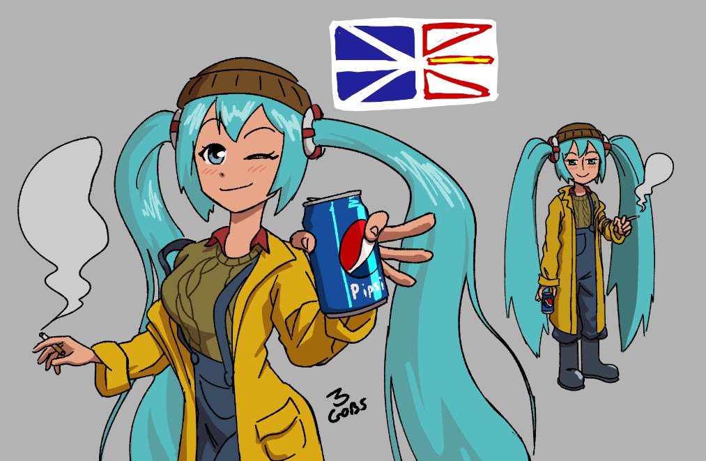 Miku is one of the b'ys back home #mikuhatsune #MikuFanart