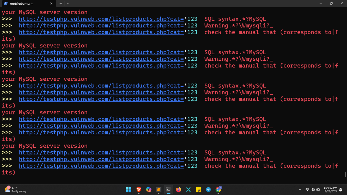 wgujjer11's tweet image. 🚀 Just created a Python script for detecting SQL injection vulnerabilities! 🛡️ Will be uploading it to GitHub soon. Stay tuned for more updates! #CyberSecurity #SQLInjection #Python #BugBounty #InfoSec