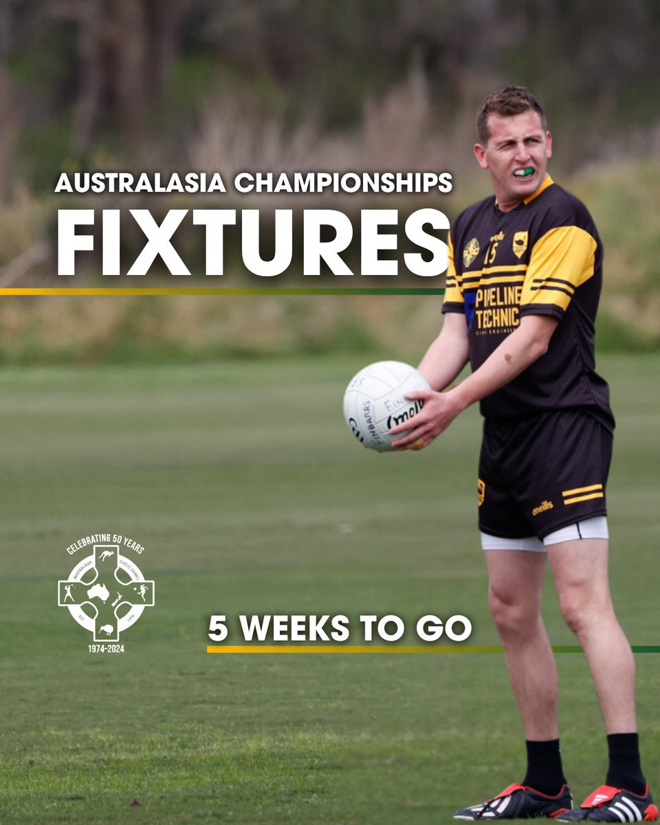 We have just released the fixtures for the 2024 Australasia Championships.

View here: australasiangaelicgames.com/event/australa…