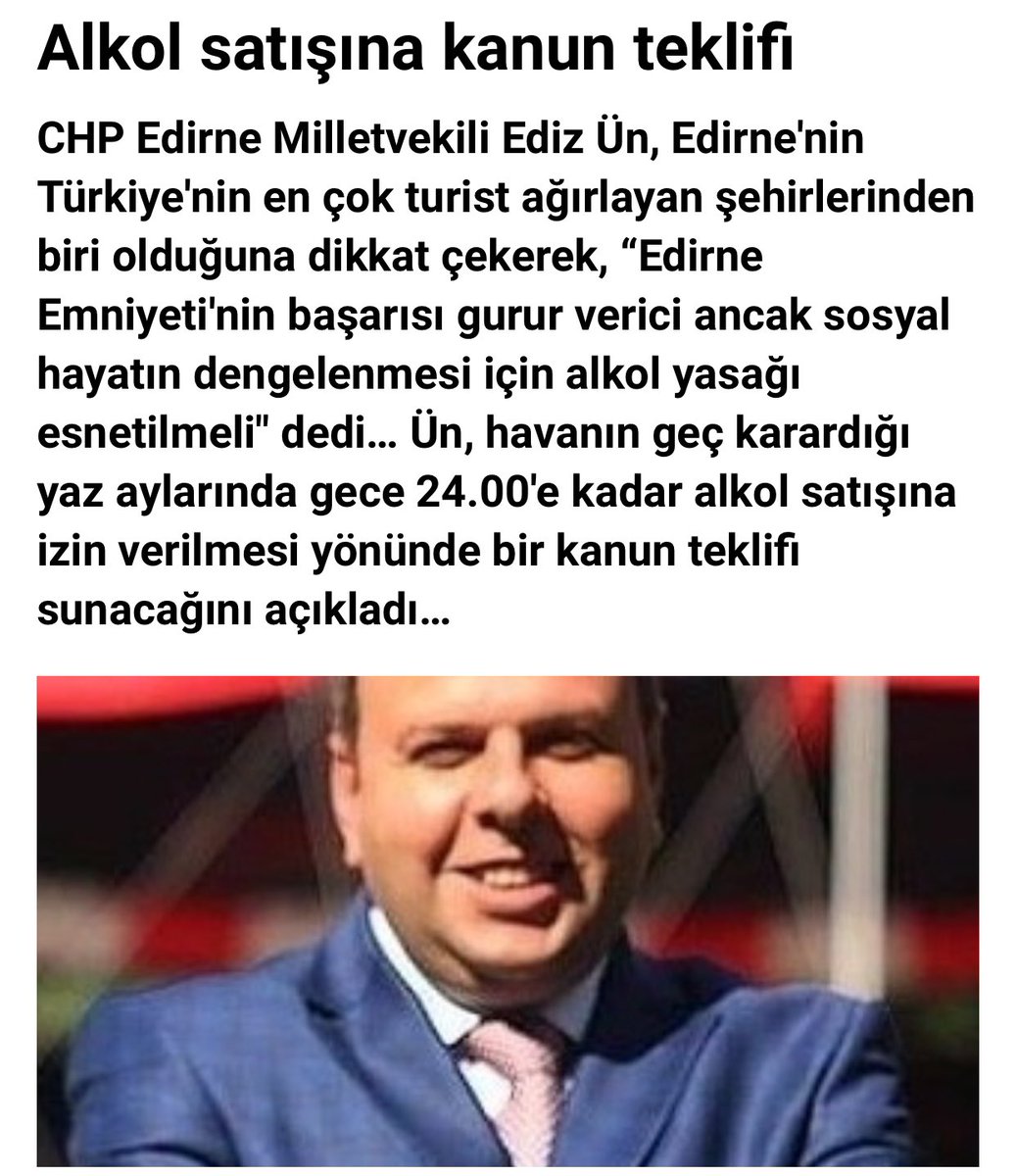 Bu kanun teklifini tüm iller içinde muhalefet milletvekili olan partilerinin desteklemesi gerekir. edirneoncu.com/mobil//haber/1…