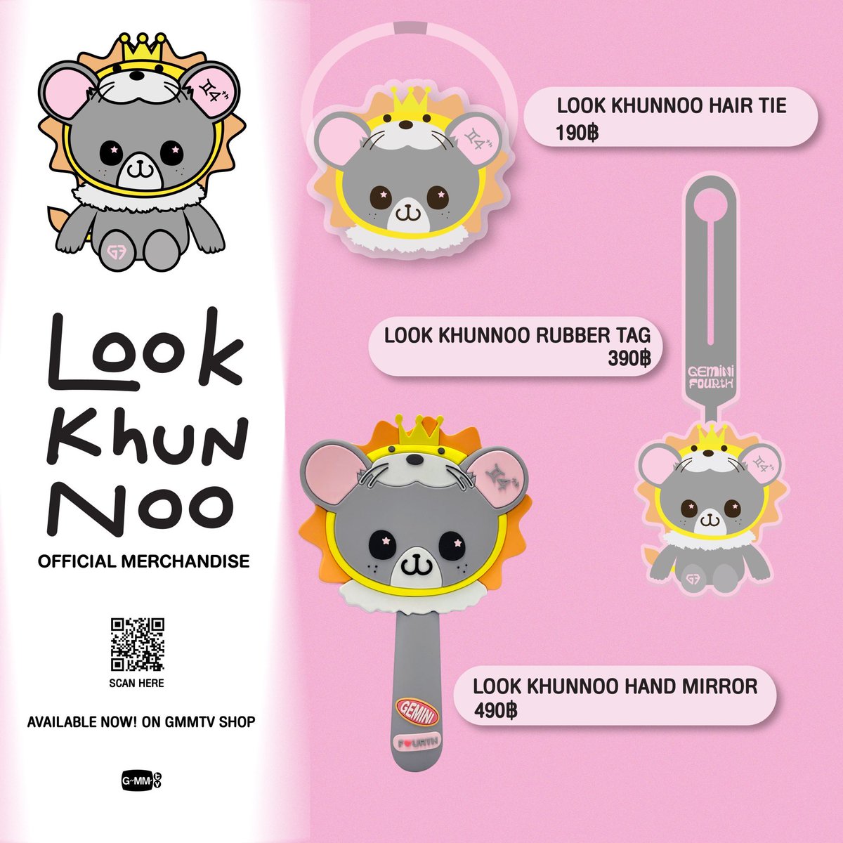 All these adorable LOOK KHUNNOO Official Merchandise are waiting