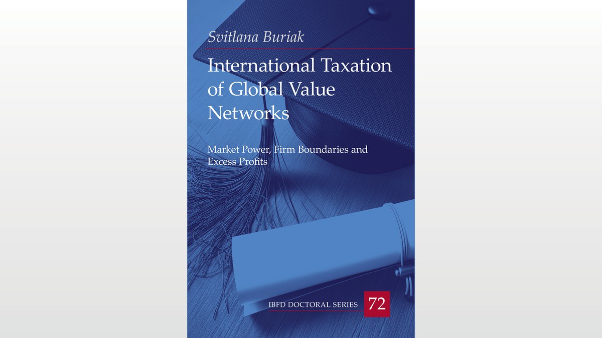 Now available: "International Taxation of Global Value Networks".

This book discusses how international tax law can address the allocation of the business profits of scale-without-mass multinational enterprises to the host country. 

Learn more here: bit.ly/3MnQaWo