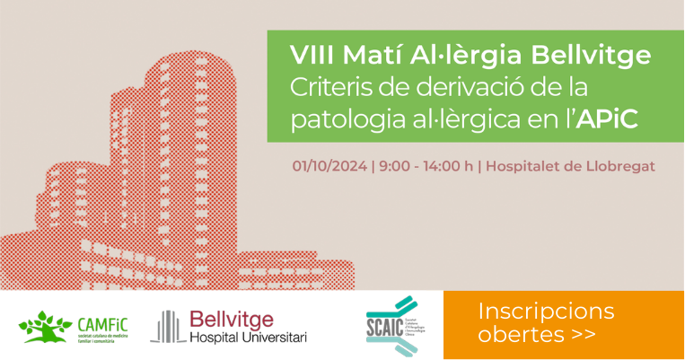 👀Vols optimitzar l'atenció als teus pacients amb al·lèrgies?

Inscriu-te a la VIII Jornada #MatiAl·lèrgiaBellvitge on tractarem criteris de derivació en 
✅Rinitis, conjuntivitis i rinosinusitis
✅Asma
✅Al·lèrgia a aliments i medicaments

🔗camfic.cat/DetallActivita…