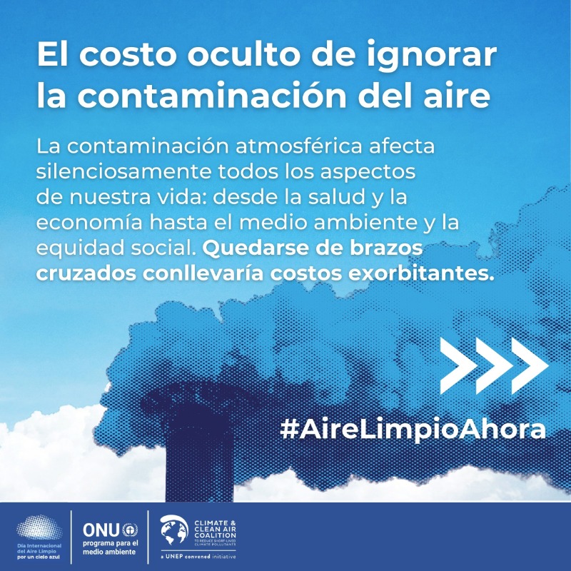 unep_espanol's tweet photo. El 99% de los seres humanos respira aire contaminado.

⚠️ No podemos ni debemos seguir permitiéndolo.

El #DíaDelAireLimpio 🍃 hace un llamamiento a todos, desde los gobiernos y las empresas hasta la sociedad civil y la ciudadanía, para que inviertan en #AireLimpioAhora.
