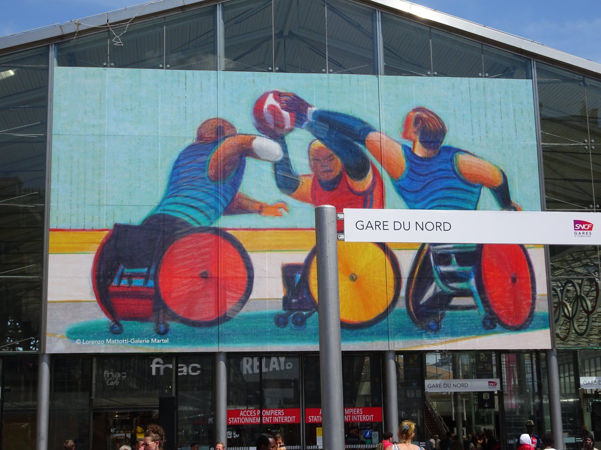 Gare du Nord #Paris ~~#ParaOlympics2024 <a href="/SNCFVoyageurs/">SNCF Voyageurs</a> <a href="/Eurostar/">Eurostar</a>