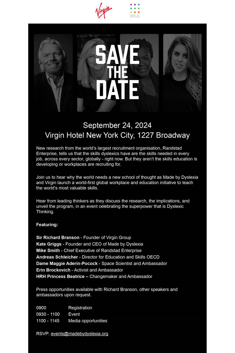Andreas Schleicher (@schleicheroecd) on Twitter photo By changing the way we think about dyslexia, we can unlock untapped student potential.
I'm thrilled to be invited as a speaker at this year’s conference hosted by <a href="/MadeByDyslexia/">Made By Dyslexia</a> in New York City.
Read more about their work. 🔗 bit.ly/3T4sBFP By changing the way we think about dyslexia, we can unlock untapped student potential.
I'm thrilled to be invited as a speaker at this year’s conference hosted by <a href="/MadeByDyslexia/">Made By Dyslexia</a> in New York City.
Read more about their work. 🔗 bit.ly/3T4sBFP