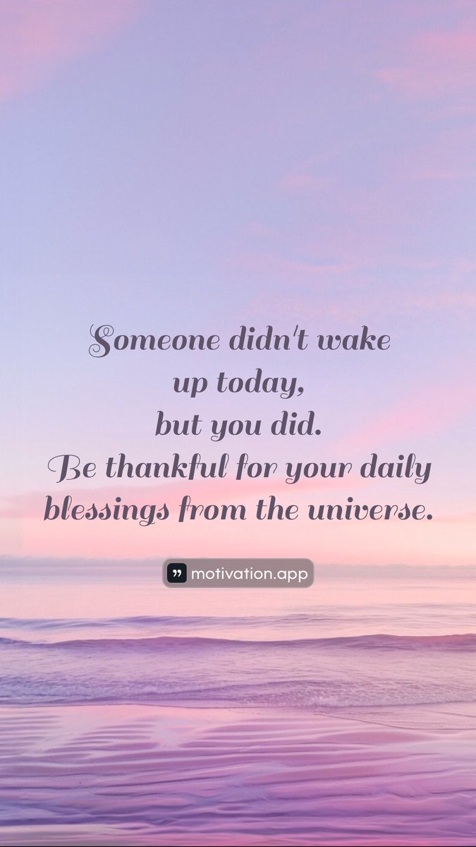Be thankful