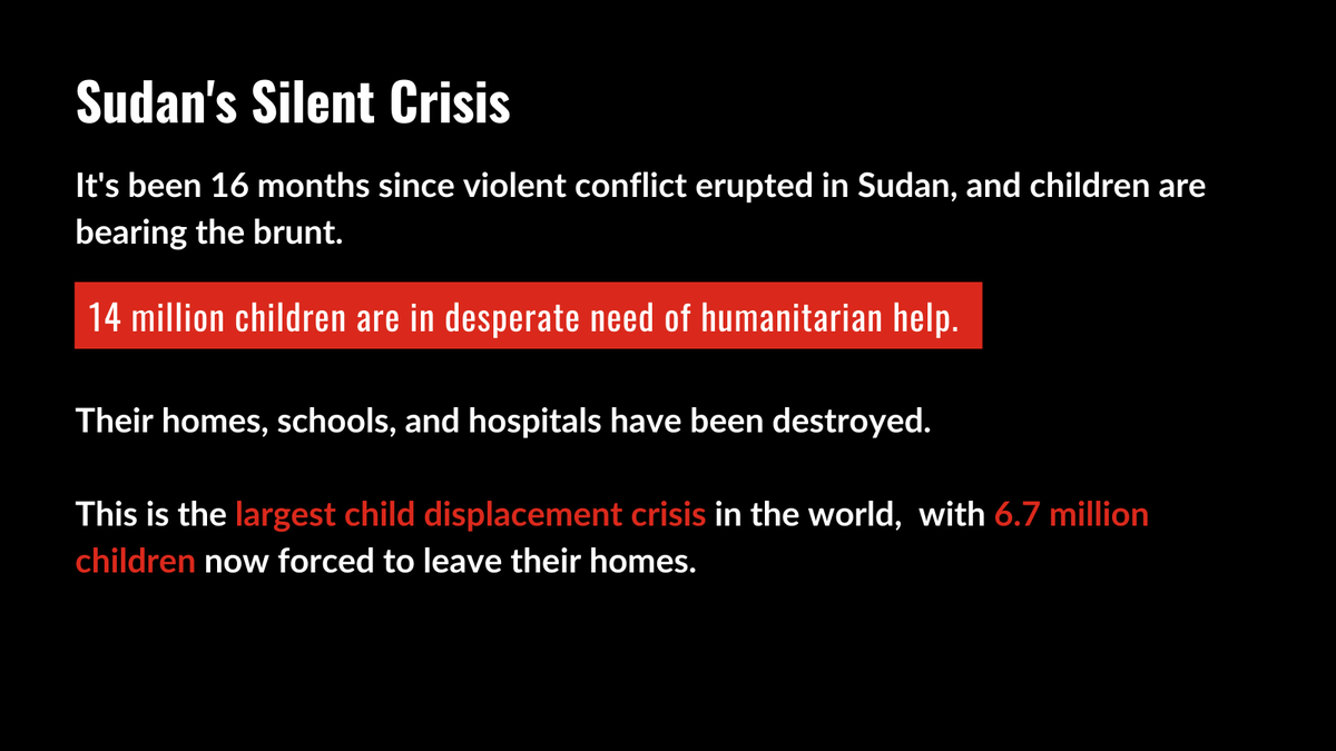 SaveChildrenEU's tweet photo. 🚨 Children in #Sudan are facing unimaginable horrors: conflict, hunger, displacement, and child labor. Famine has been declared by the UN, and yet, this crisis is underreported. 
EU leaders, it’s time to act. Support life-saving efforts and protect Sudan’s children.  #EUActNow https://t.co/1Kl02G0jh4