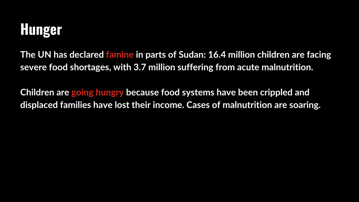SaveChildrenEU's tweet photo. 🚨 Children in #Sudan are facing unimaginable horrors: conflict, hunger, displacement, and child labor. Famine has been declared by the UN, and yet, this crisis is underreported. 
EU leaders, it’s time to act. Support life-saving efforts and protect Sudan’s children.  #EUActNow https://t.co/1Kl02G0jh4