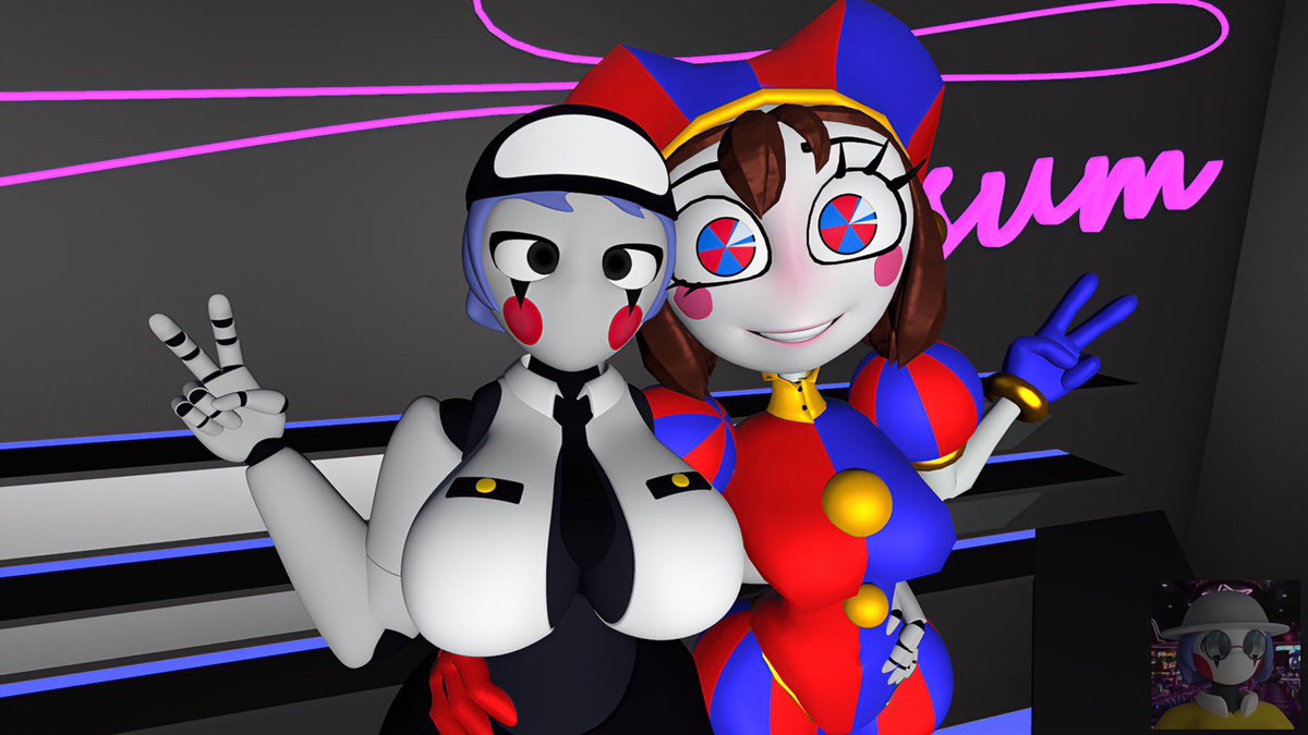 Stuff_Bot1's tweet photo. A hang out with two friends ๐โค๏ธ (sfm)
Staff Bot model by associate: @FnafNightbot
Pomni model by: @TheDoomguySFM
#Fnaf #FnafSecurityBreach #staffbot #stuffbot #pomni #TheAmazingDigitalCircus #SFM #3DModel #3d https://t.co/tdxFeHD57E