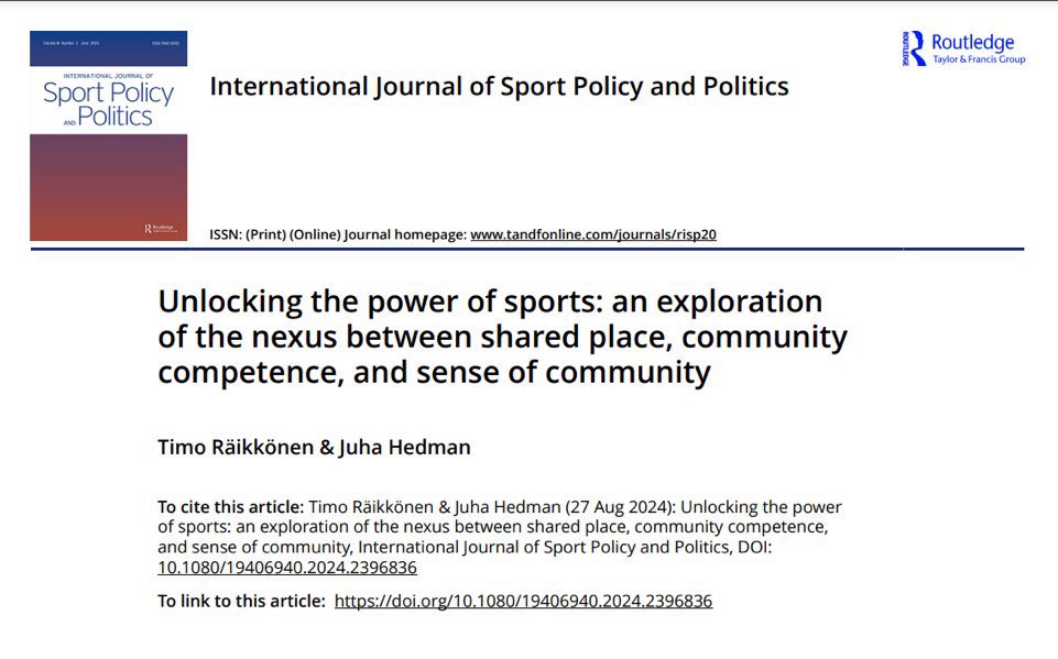 "Our framework pushes the boundaries of sports storytelling by (re)thinking through the shared experiences and profound sense of purpose that sports elicit. By employing this more comprehensive approach, we highlight the often overshadowed elements of sports." #urheilu #tutkimus