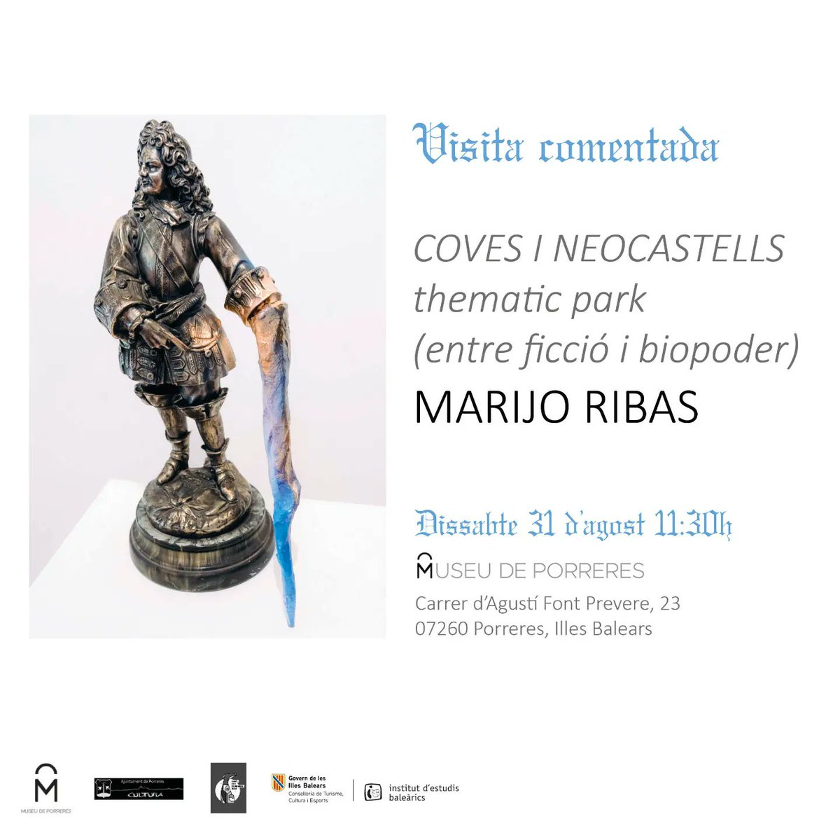 jomarijo's tweet photo. Aquest dissabte 31 a les 11:30h faig una visita comentada a la meva exposició COVES I NEOCASTELLS al Museu de Porreres https://t.co/PbiDGS5bU1