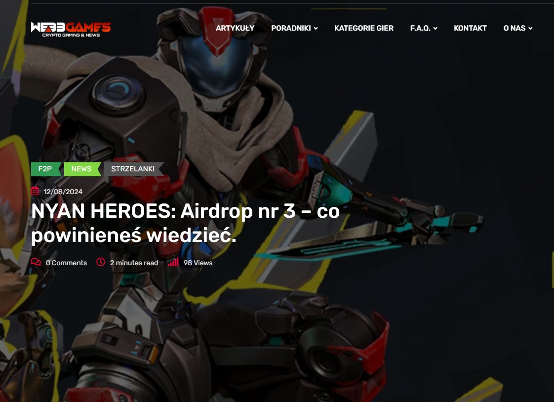 pawel_research's tweet photo. Coś dla fanów gamingu 🎮 + konkurs USDT

Jeżeli szukacie miejsca gdzie na bieżąco będziecie dostawać informacje o nowych premierach, różnego rodzaju poradniki, newsy, artykuły to @Web3GamesZone prowadzi taki portal po polsku.

Robią dobrą robotę więc warto śledzić, ja oszczędzam masę czasu na swoją analizę a tak jak wielokrotnie wspominałem sektor web3 gamingu w 2023 roku był najbardziej dofinansowany więc widzę tam spory potencjał do zarabiania na airdropach. 

Część konkursowa:

Do wygrania: 4 x 20$ 💵

Zadania:
🔹follow: @Web3GamesZone & @pawel_research
🔹oznacz 2 znajomych
🔹like & retweet

Zwycięzcy zostaną ogłoszeni w sobotę 31.08

#kryptowaluty #Web3Gaming