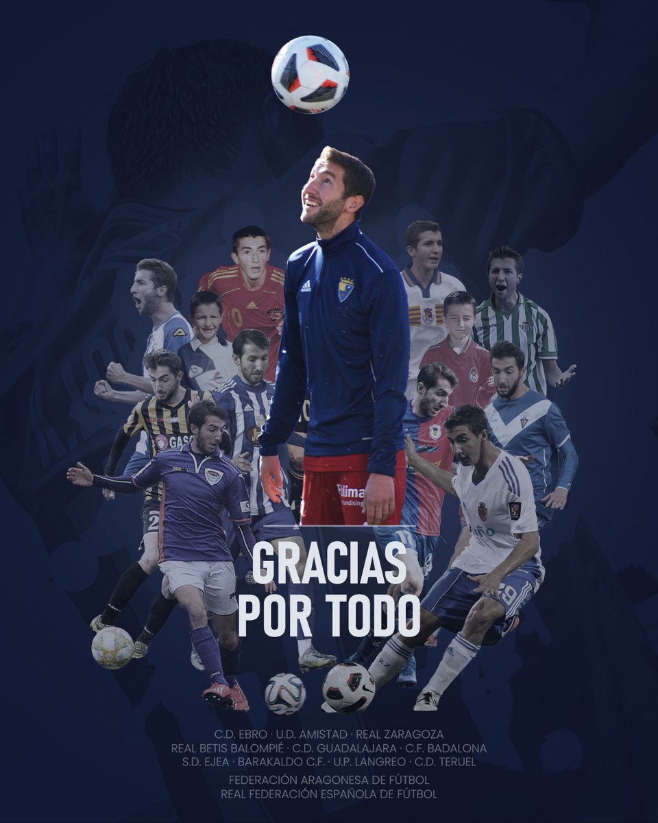 Amigos y seguidores, después de 10 años de fútbol formativo y de 15 como profesional, os comunico que me retiro del fútbol en activo; una etapa llena de vivencias y emociones inolvidables. Muchas gracias a todos.