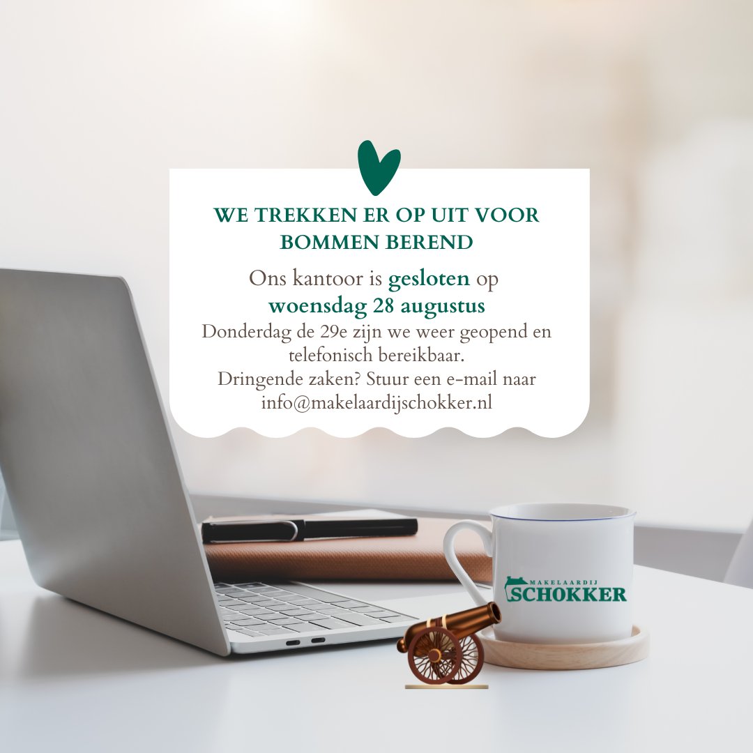 💚🤍Vandaag nemen wij tijd om het legendarische Gronings Ontzet te vieren! 💥 Dringende zaken? Stuur een mail op info@makelaardijschokker.nl💚🤍   
Tot morgen, en geniet van de festiviteiten! 
#GroningsOntzet #MakelaardijSchokker #KantoorGesloten #BommenBerend