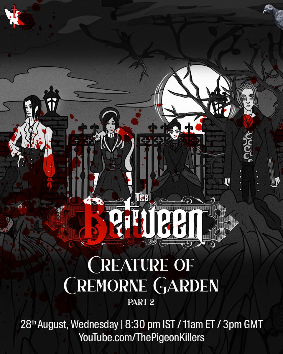 🔥 LIVE TONIGHT 🔥

Join us for the finale of our #TheBetween playtest with @ComfortCarrion as we solve the case of the #CreatureOfCremorneGarden ! 🎏☠️

youtube.com/live/6xOyyuhJ7…