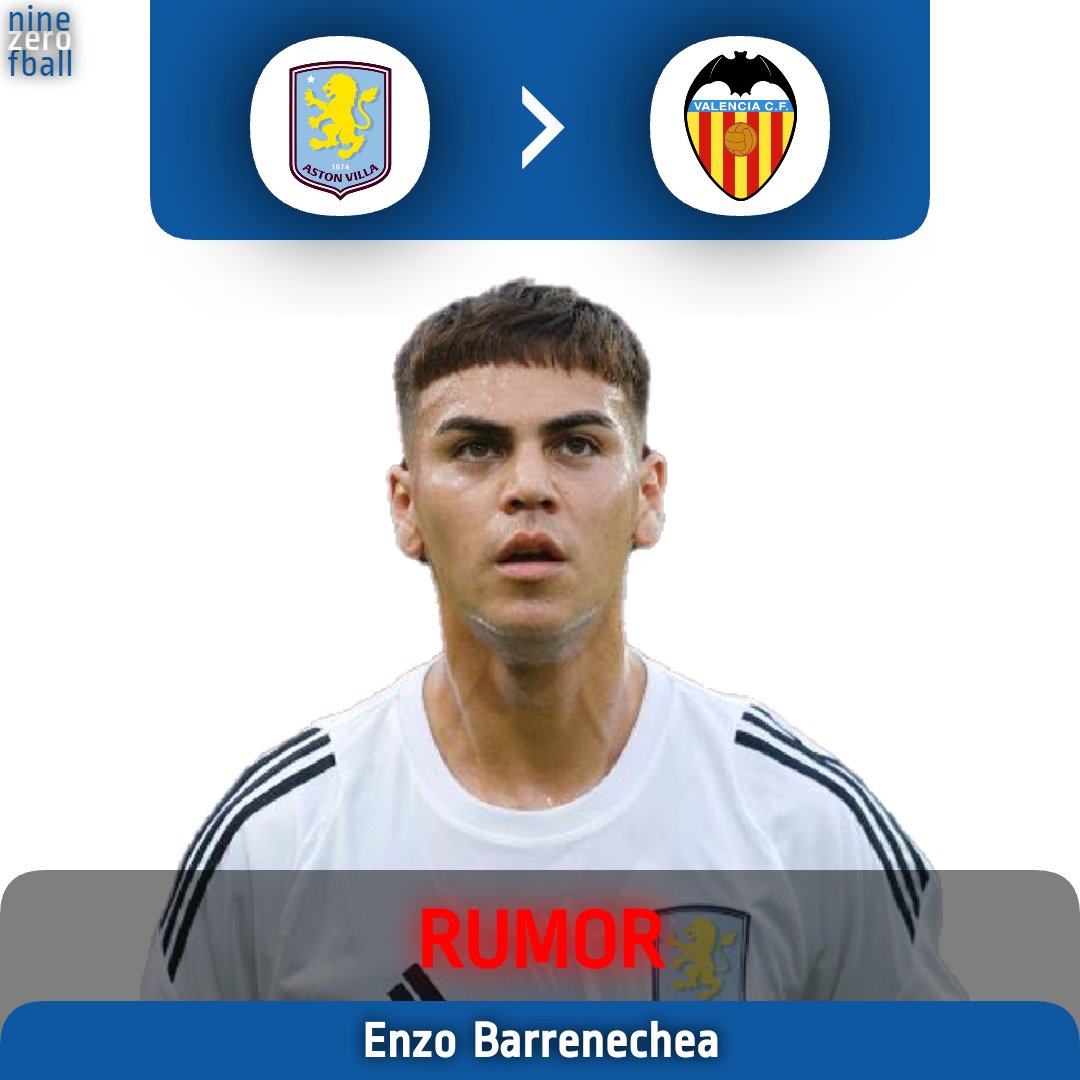 old90fball's tweet photo. 🚨🇦🇷 Valencia are keen on signing Enzo #Barrenechea as could leave Aston Villa on loan in the next days

The player wants the move

[@MatteMoretto]
#VCF #AVFC https://t.co/uElMdMhIgm
