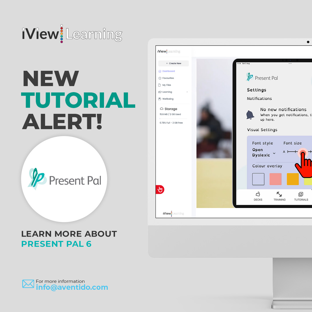 Aventido (@aventido) on Twitter photo New tutorial alert - iView Learning now includes a tutorial for @Estendio Present Pal 6, showing students how to utilise the software in the best possible way for their studies.
Want to learn more? Contact us at info@aventido.com to arrange a product demonstration New tutorial alert - iView Learning now includes a tutorial for @Estendio Present Pal 6, showing students how to utilise the software in the best possible way for their studies.
Want to learn more? Contact us at info@aventido.com to arrange a product demonstration