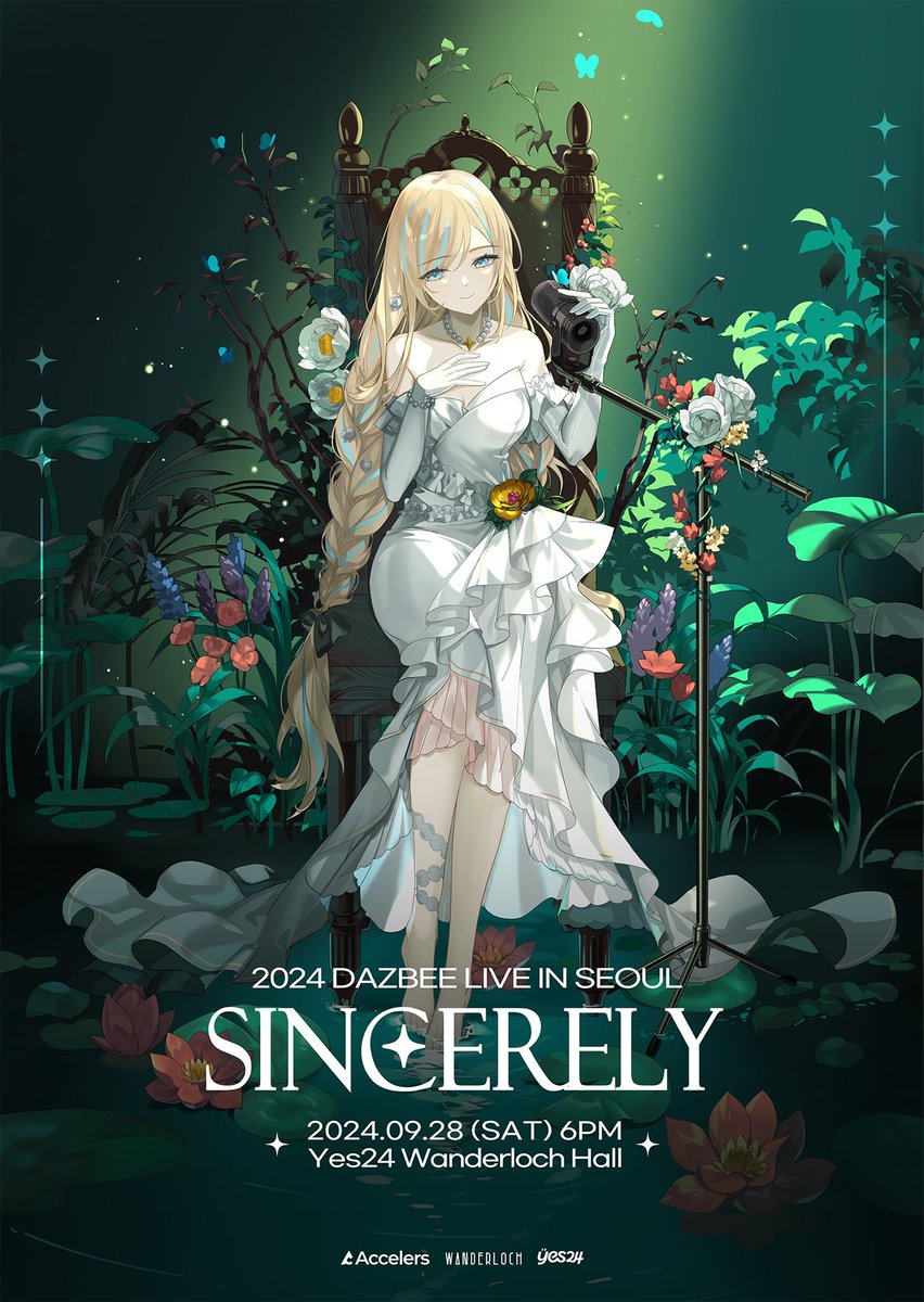 다즈비(DAZBEE), 첫 번째 단독 공연
𝟐𝟎𝟐𝟒 𝐃𝐀𝐙𝐁𝐄𝐄 𝐋𝐢𝐯𝐞 𝐈𝐧 𝐒𝐞𝐨𝐮𝐥 : 𝐬𝐢𝐧𝐜𝐞𝐫𝐞𝐥𝐲

📅 공연 일시: 2024.09.28 (SAT) 6PM
📍 공연 위치: 예스24 원더로크홀

🎫 티켓 오픈: 2024.09.04 (WED) 6PM
📌 예매처: accel.ink/sincerelyKR
📩 문의: hello@wanderloch.com

#다즈비