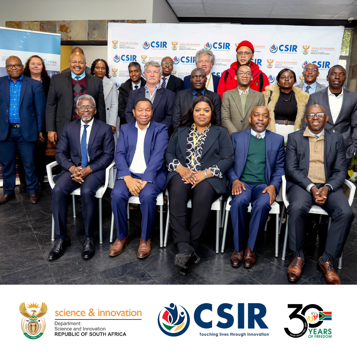 Yesterday, 27 Aug, #TeamCSIR was honoured to host the Parliamentary Committee: Science, Technology &amp; Innovation at our Rosebank offices in Cape Town. 
CSIR &amp; <a href="/SANSA7/">SANSA</a> were afforded the opportunity to provide the Committee with an overview of our work as entities of  @dsigovza .