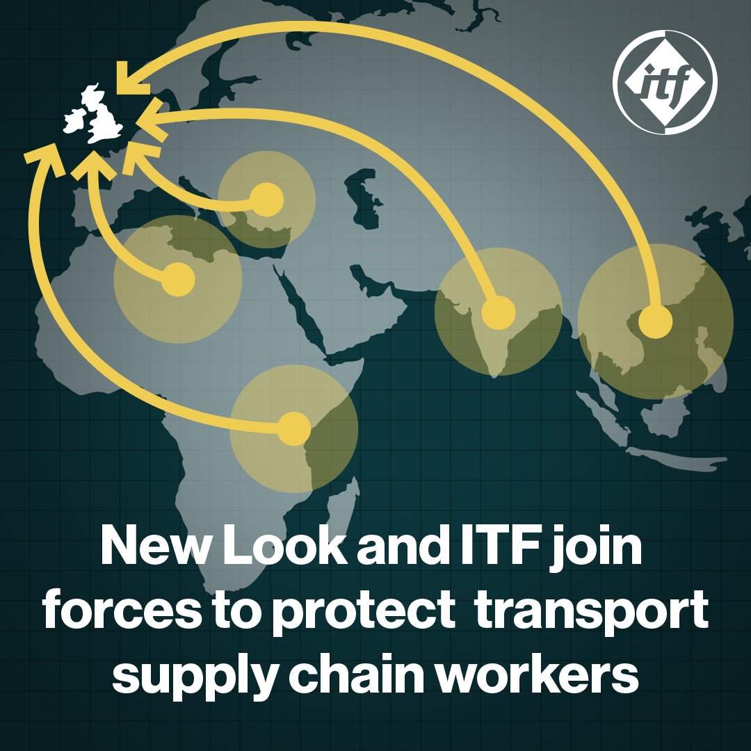 Transport workers play a central role in ensuring clothing, often produced far away, reaches our shops and homes.

ITF and UK brand <a href="/newlook/">New Look</a> are now working together to ensure that transport workers’ rights are protected in New Look’s supply chain.

➡️itfglobal.org/en/news/new-lo…
