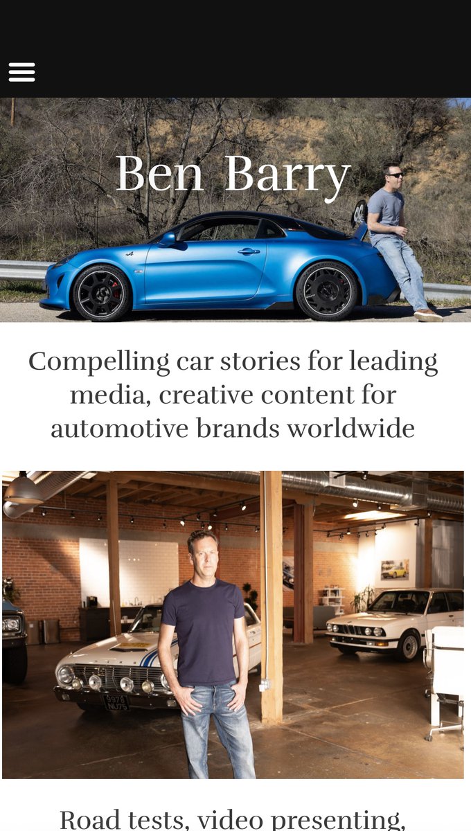 Launching my new website today, benbarry.co.uk, to showcase my editorial and commercial copywriting work. Have a 👀
