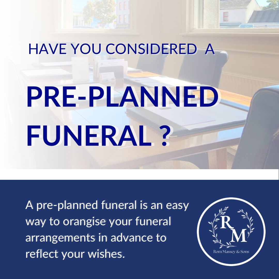 RomMasseyFD's tweet photo. Pre-planning your funeral arrangements offers numerous benefits that can bring peace of mind to both you and your loved ones. To learn more information about funeral pre-planning, phone us at (01) 453 8888 or visit our website at https://t.co/DnKa5IlUaj . 

#rommasseyandsons https://t.co/yzvDYcflJL