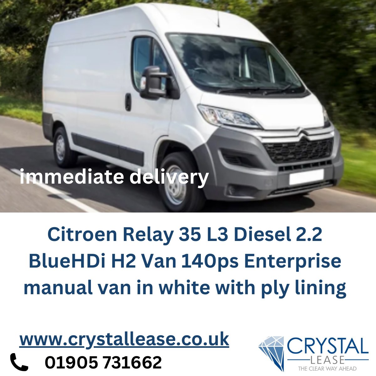 Looking for a new van?  We've got a few to chose from ...

Find out more here >>> crystallease.co.uk

#worcestershirehour