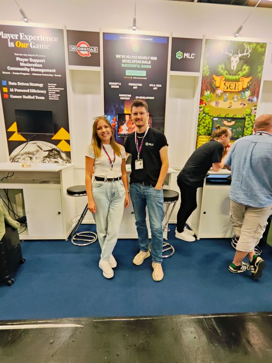 TeamMLCStudio's tweet photo. This year marked MLC's debut at the UK stand at #Gamescom &amp; let’s just say - we’re ready for the sequel!

Great spending time with clients IRL &amp; meeting studios eager to power their teams up with MLC🎮

Can we one-up ourselves at @gamescom 2025? Challenge accepted! https://t.co/5ZJdg8Opf1
