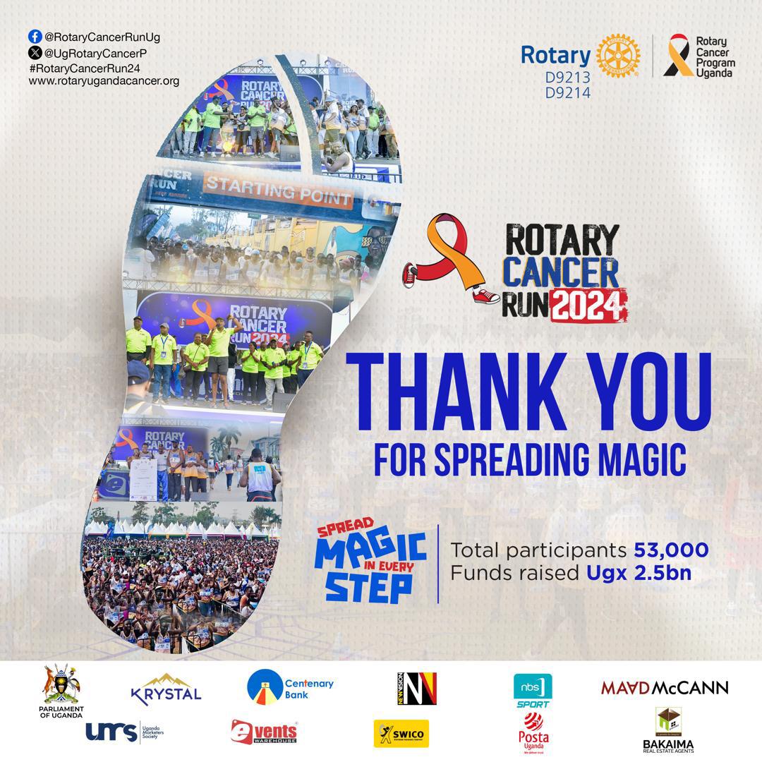 rtyclbklamahaba's tweet photo. Over 50,000 people turned up for this year's #RotaryCancerRun24
This annual event seeks to raise funds for cancer treatment infrastructure.
Join the cause by donating here: https://t.co/V4wAx3HJWJ
We are indebted, thank you.
#rotaryd9213
#RotaryCancerRun2024 https://t.co/tds6AxeqxL