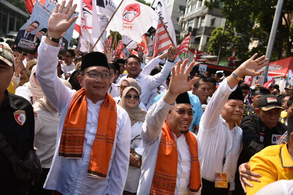 Hari ini, Rabu 28 Agustus 2024 pasangan "RIDO" Ridwan Kamil - Suswono mendaftarkan diri ke KPUD Jakarta sebagai pasangan Calon Gubernur dan Wakil Gubernur Jakarta.